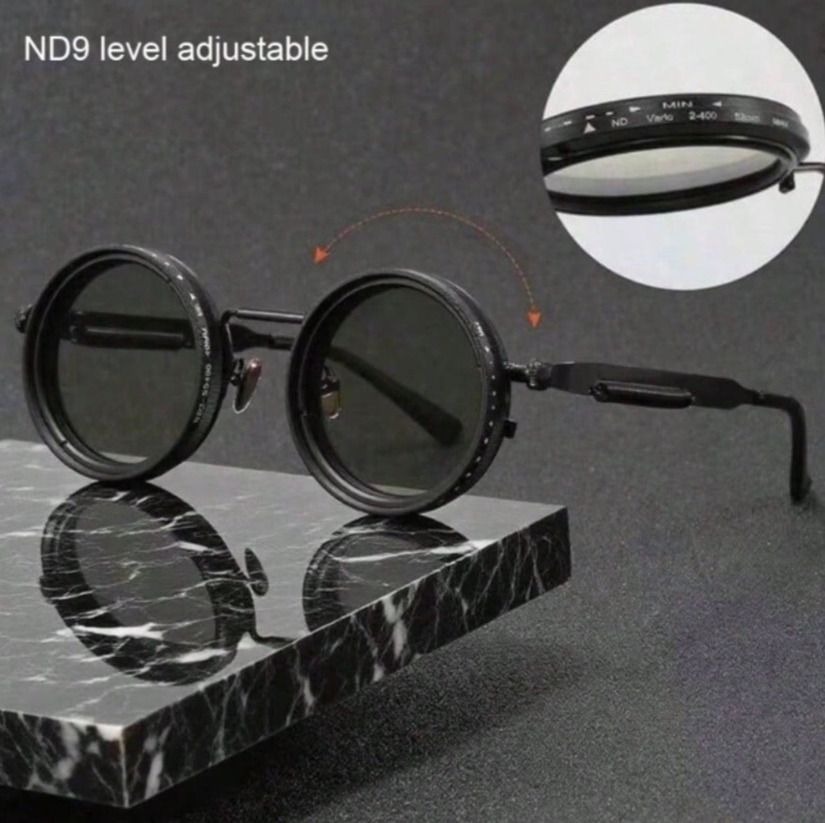 Retro ND9 Adjustable dimmable Glasses